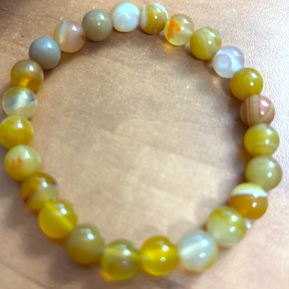 0192B Orca Agate Bracelet 8mm